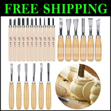 Load image into Gallery viewer, Ultimate 24-Piece Wood Knife Set for Detailed Carving - Durable Tools Included