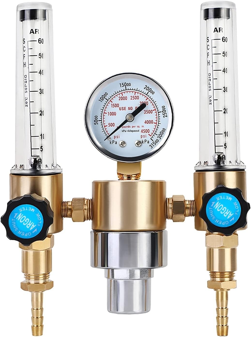 Adjustable Gas Regulator with Pressure Gauge - Perfect for Welding Projects