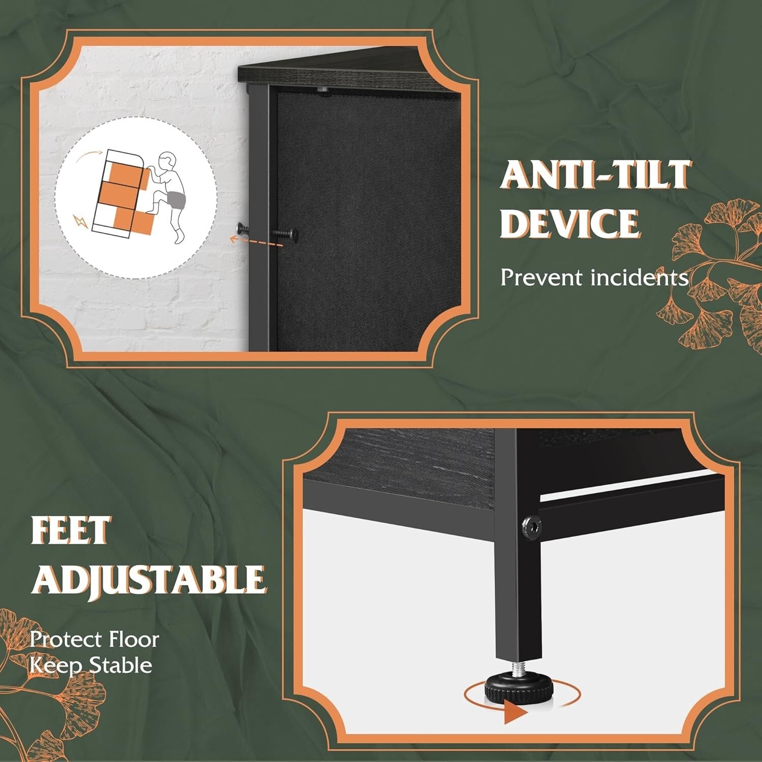 Versatile Freestanding Fabric Dresser - Ideal for Bedroom & Living Room