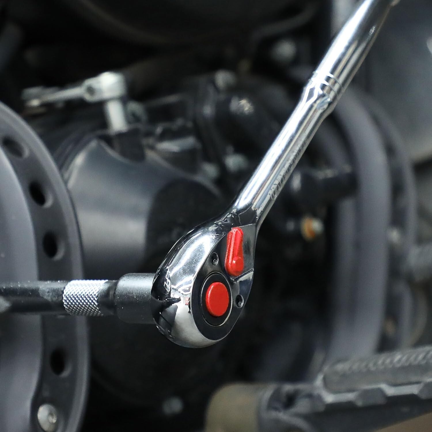 24-Inch Mechanic's Socket Wrench – 1/2-Inch Drive with Quick-Release Cr-Mo Head