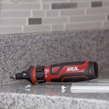 Load image into Gallery viewer, Cordless Electric Screwdriver with Circuit Sensor &amp; 45-Piece Bit Set - Red/Black