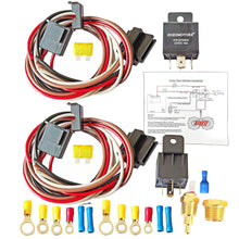 Load image into Gallery viewer, High-Performance Cooling Fan Relay Kit with Easy Wiring Diagram and Accessories
