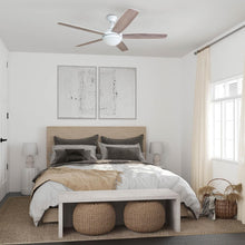 Load image into Gallery viewer, Modern Tri-Mount 52” Ceiling Fan with 5 Blades &amp; LED Light - Farmhouse Style