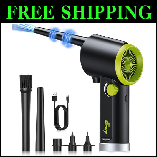 Compact Cordless Air Duster - 6000mAh Rechargeable Blower for Versatile Cleaning