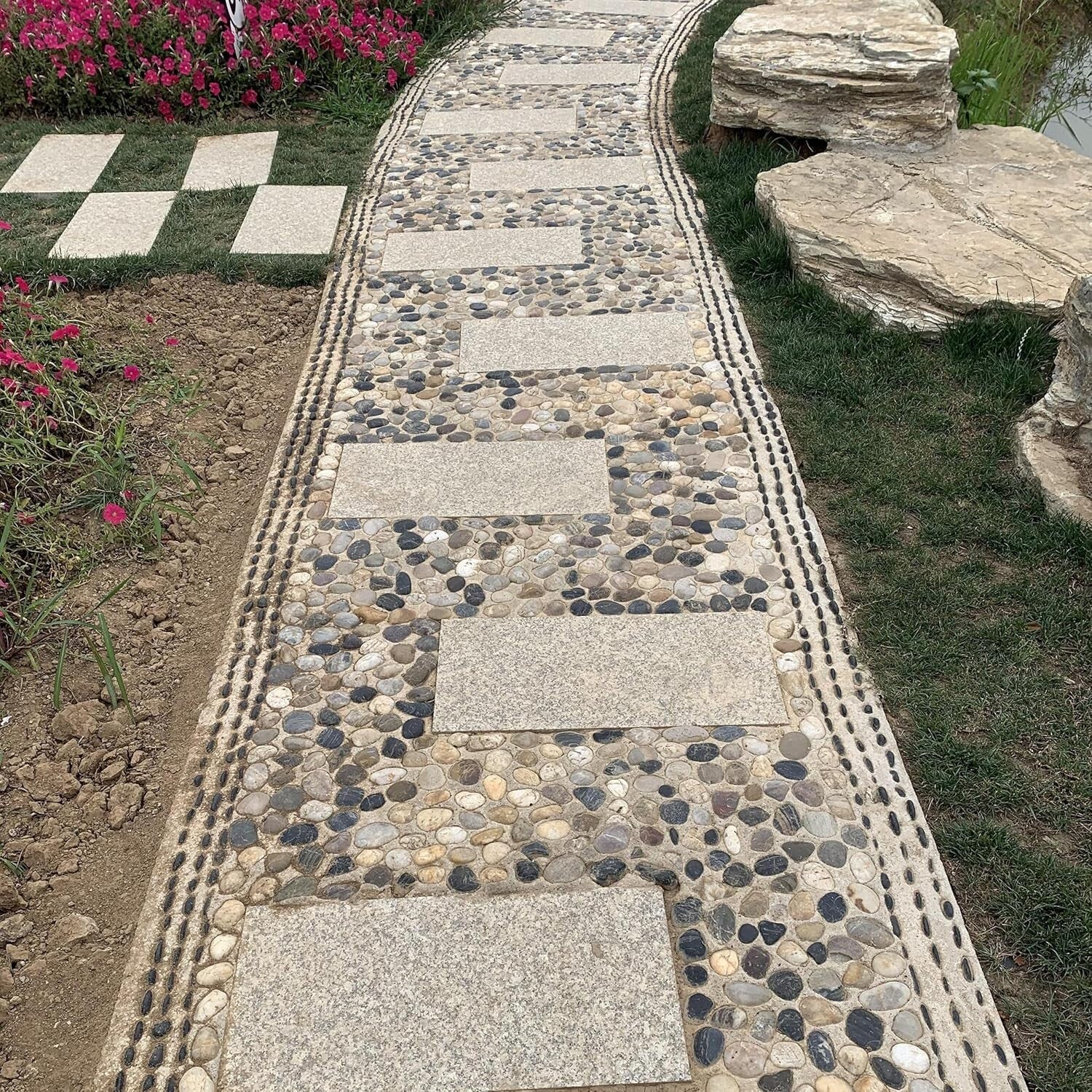 Multi-Purpose 20 lb River Rocks - Ideal for Gardens, Aquariums, DIY Projects