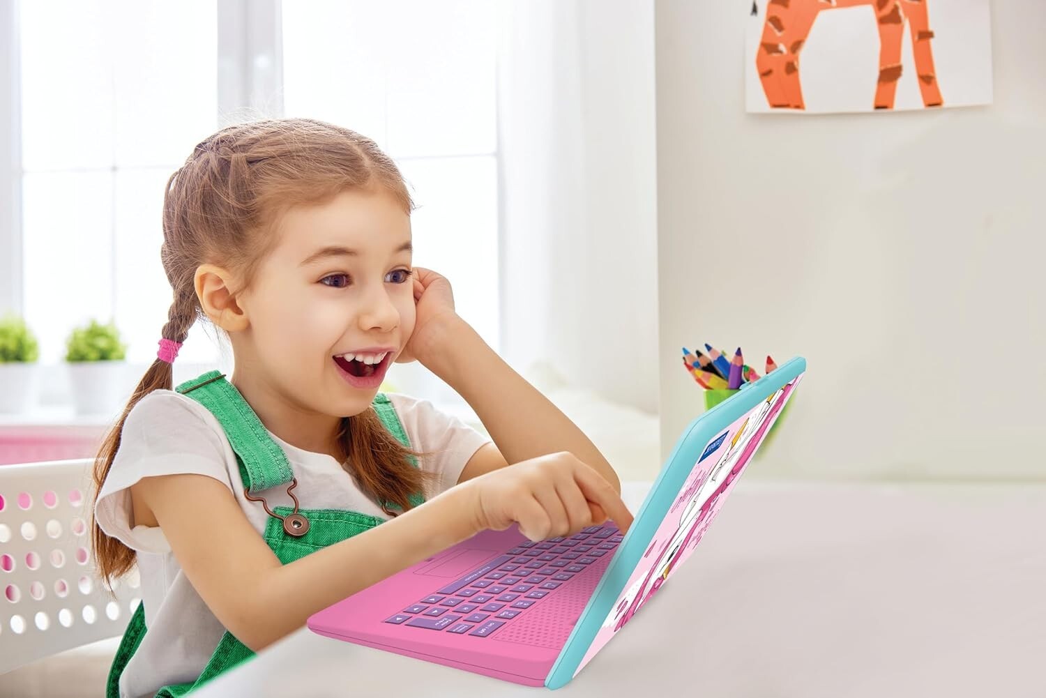 Engaging Unicorn Educational Laptop - Spanish & English with 124 Learning Games