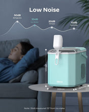 Load image into Gallery viewer, Quiet Portable Ice Maker with Basket &amp; Scoop - Ideal for RV, Camping, and Home