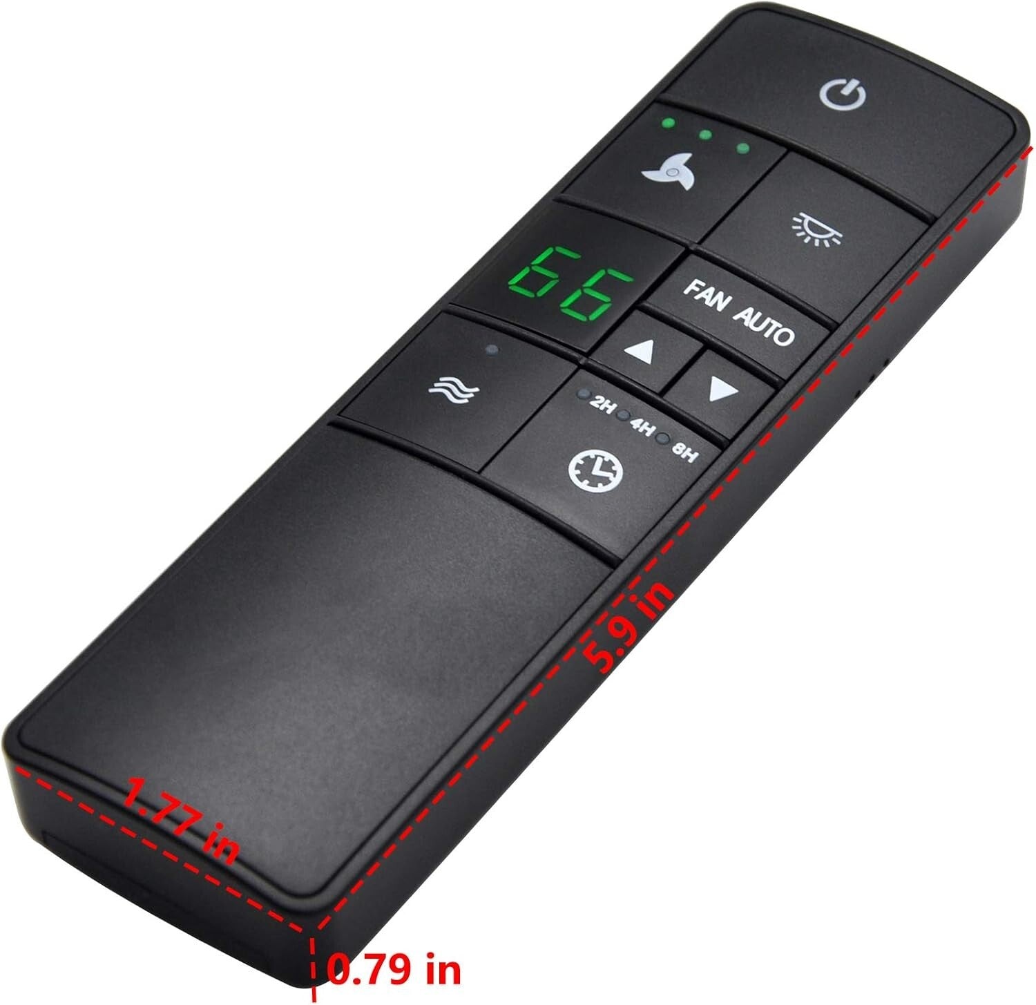 Ceiling Fan Remote Control with Timer & Light Dimmer - Works with Popular Brands