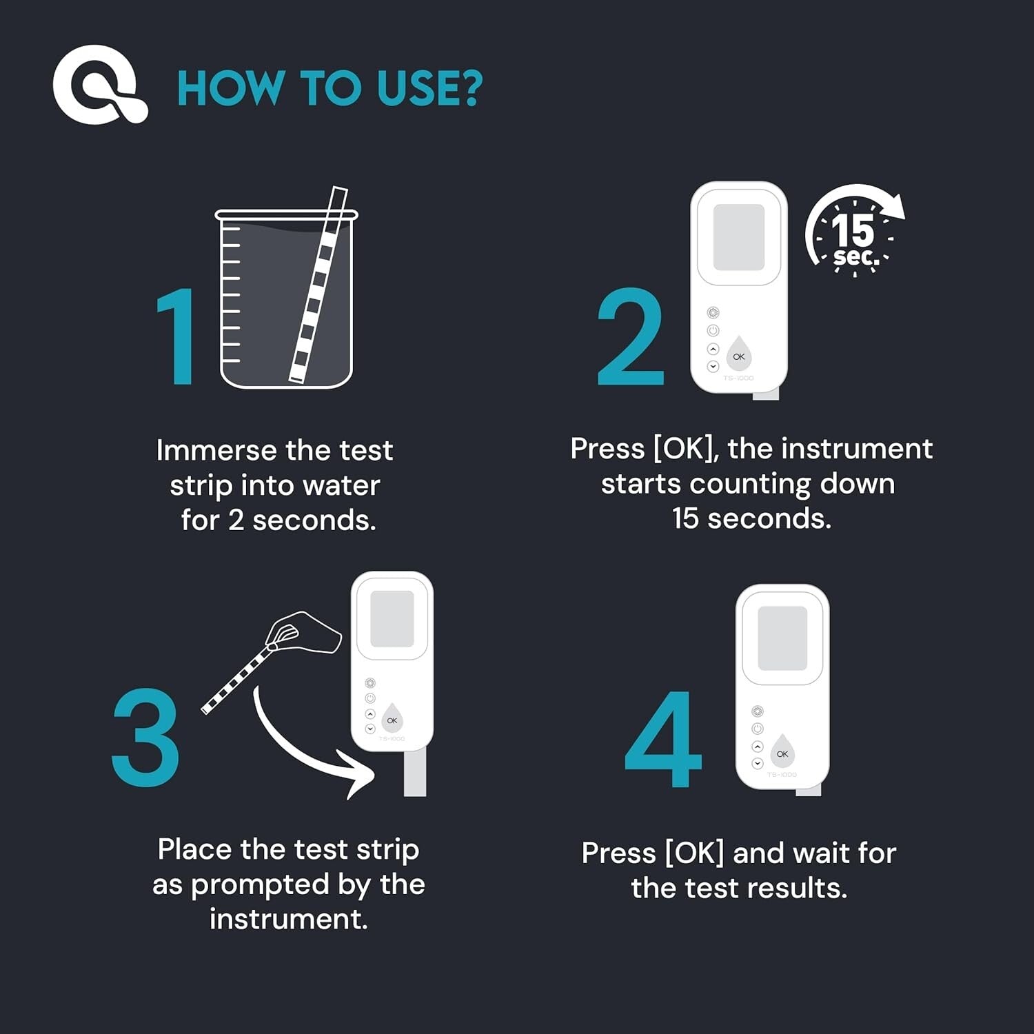 All-in-One Digital Water Analyzer for Pools & Spas – Tests 7 Key Parameters