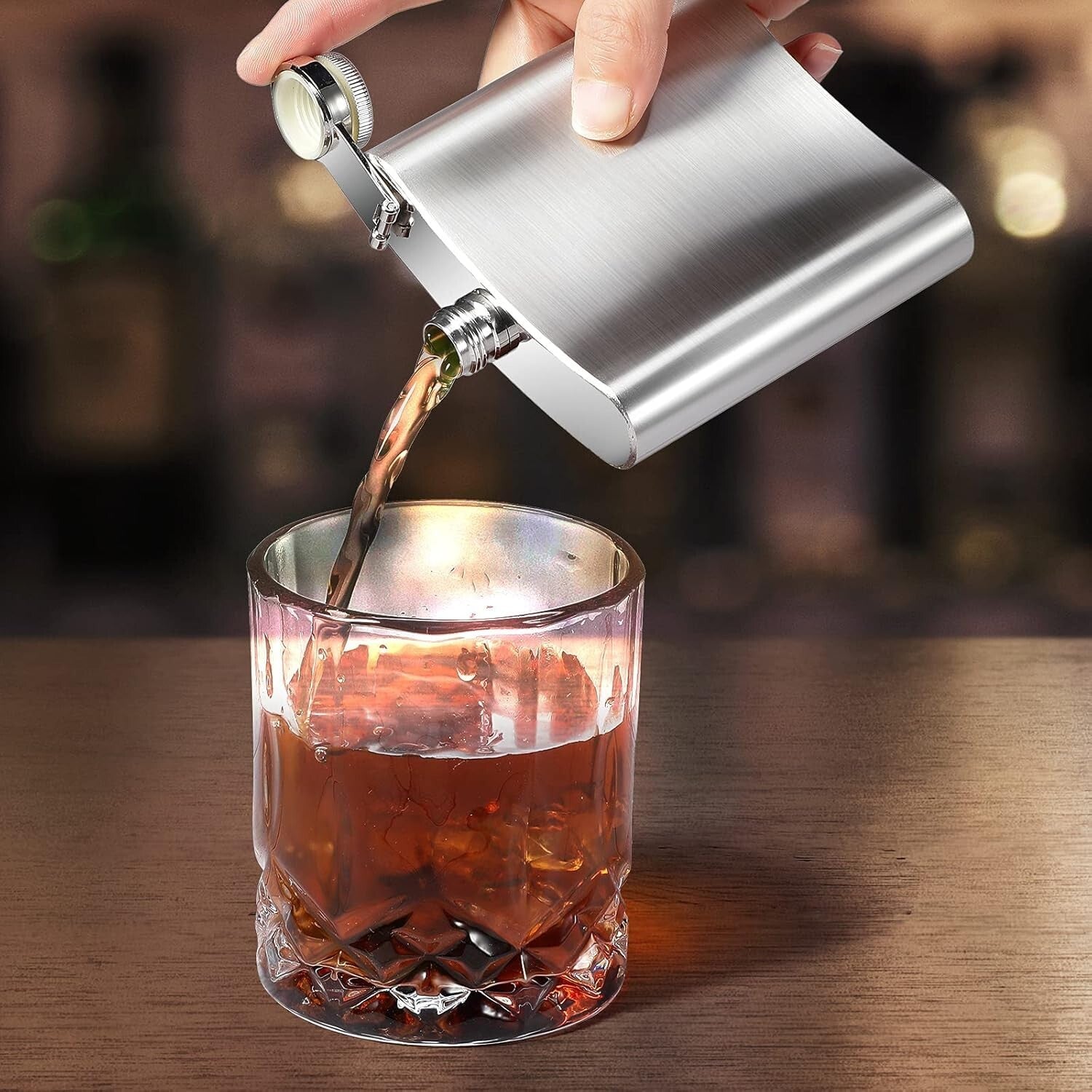 Elegant 20-Set Stainless Steel Hip Flasks with Funnels - 8oz for Every Occasion
