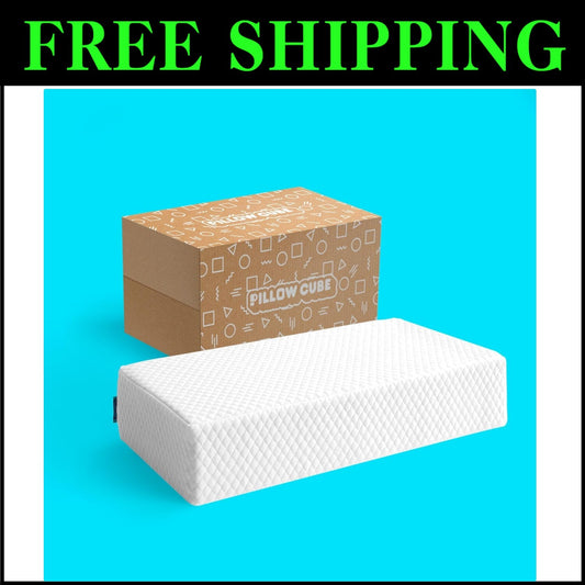 Temperature-Regulating Memory Foam Pillow for Side Sleepers – 5-Inch Comfort