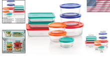 Load image into Gallery viewer, Versatile 9-Piece Glass Storage Set - Microwave &amp; Dishwasher Safe, Includes Lids