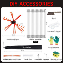 Load image into Gallery viewer, Complete 46ft Chimney Sweep Kit - Includes Tools for Professional Results
