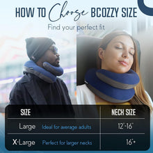 Load image into Gallery viewer, Adjustable Travel Neck Pillow with Double Support and Washable Carry Bag - Navy