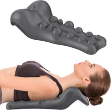 Load image into Gallery viewer, Portable Neck Support Pillow with Upper Back Massage Point - 16.14 x 7.48 in.