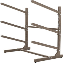 Load image into Gallery viewer, Heavy-Duty Freestanding Kayak Storage Rack for 3 Kayaks - Adjustable &amp; Durable
