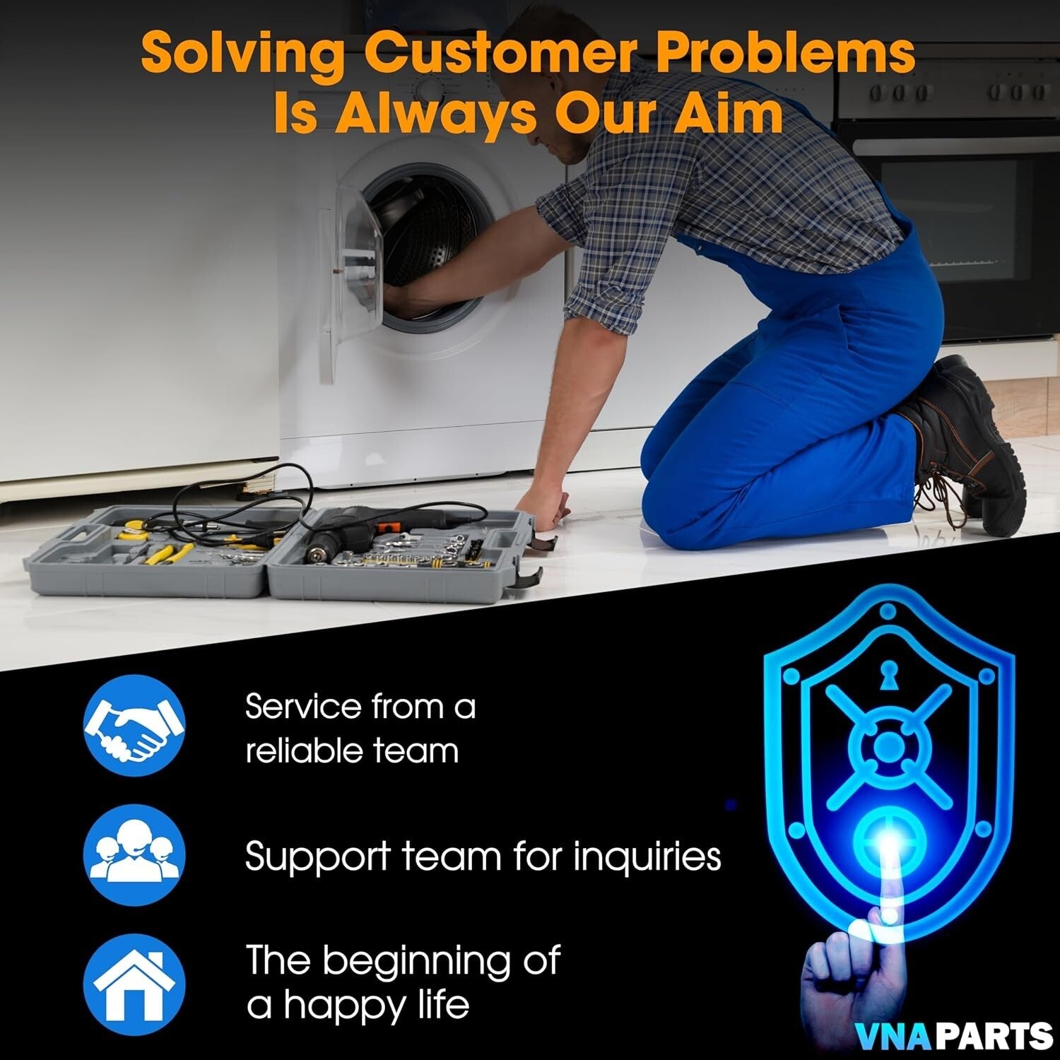 2x Durable 8-Inch Front Wheel Set for Troy-Bilt Lawn Mowers - Aftermarket Part