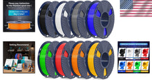 Load image into Gallery viewer, Strong &amp; Reliable 3D Printer PLA+ Filament - 8 Mini Spools 0.25kg, Multi-Color