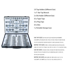 Load image into Gallery viewer, Complete 110-Piece Metric Threading Set - Ideal for DIY and Professional Use