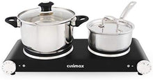 Load image into Gallery viewer, 1800W Double Electric Hot Plate - Adjustable Temperature for Versatile Cooking