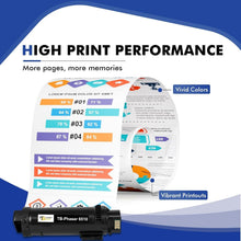 Load image into Gallery viewer, High-Capacity 4-Color Toner Cartridge Set Compatible with Xerox Phaser 6510/6515