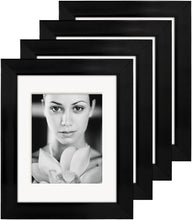 Load image into Gallery viewer, Versatile Black Wood Frame for 8x10/11x14 Photos - Wall/Tabletop Mounting