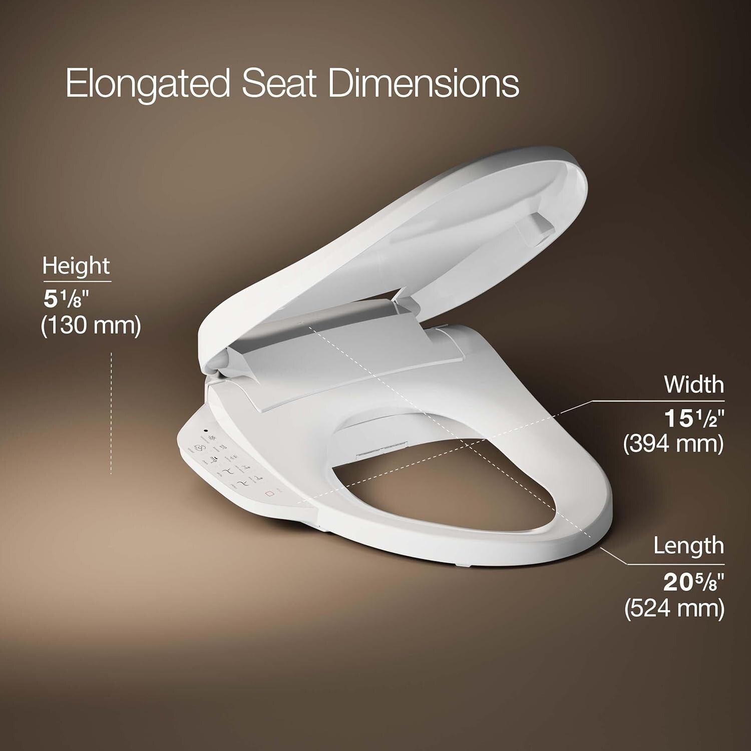 Comfort-Enhancing Heated Bidet Toilet Seat with Self-Cleaning Wand & Nightlight