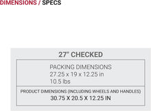 Load image into Gallery viewer, Lightweight 27-Inch Expandable Luggage with Multi-Directional Spinner Wheels
