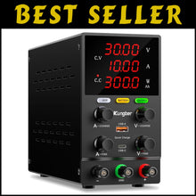 Load image into Gallery viewer, Compact 30V 10A Bench DC Power Supply: Intelligent Charging &amp; Safety Alarms