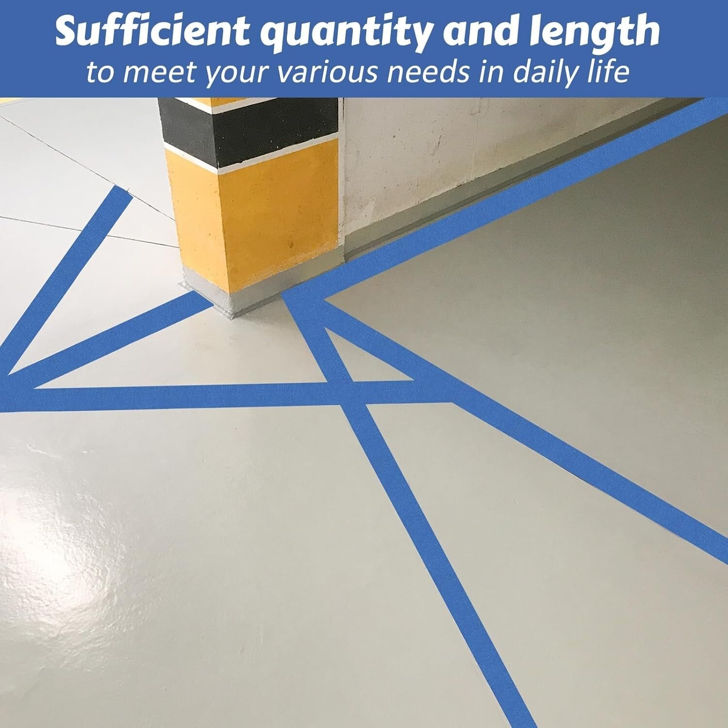 Multi-Surface 36 Roll Blue Painters Tape - 2-Inch Wide, Long Lasting & Reliable