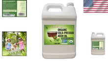 Load image into Gallery viewer, 1 Gallon Organic Neem Oil - Unrefined Oil for Plants &amp; Skincare Treatments