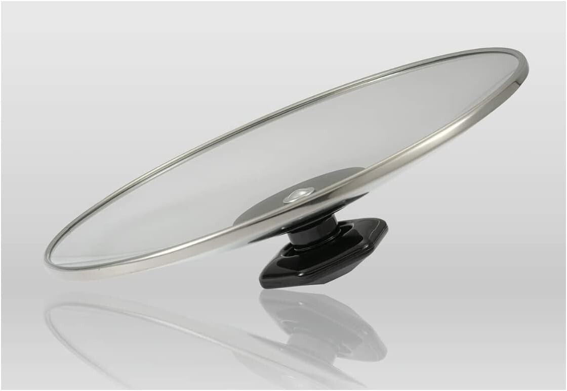 Nonstick Electric Skillet for Gas Stovetop - Dual Cooking Surface & Glass Lid