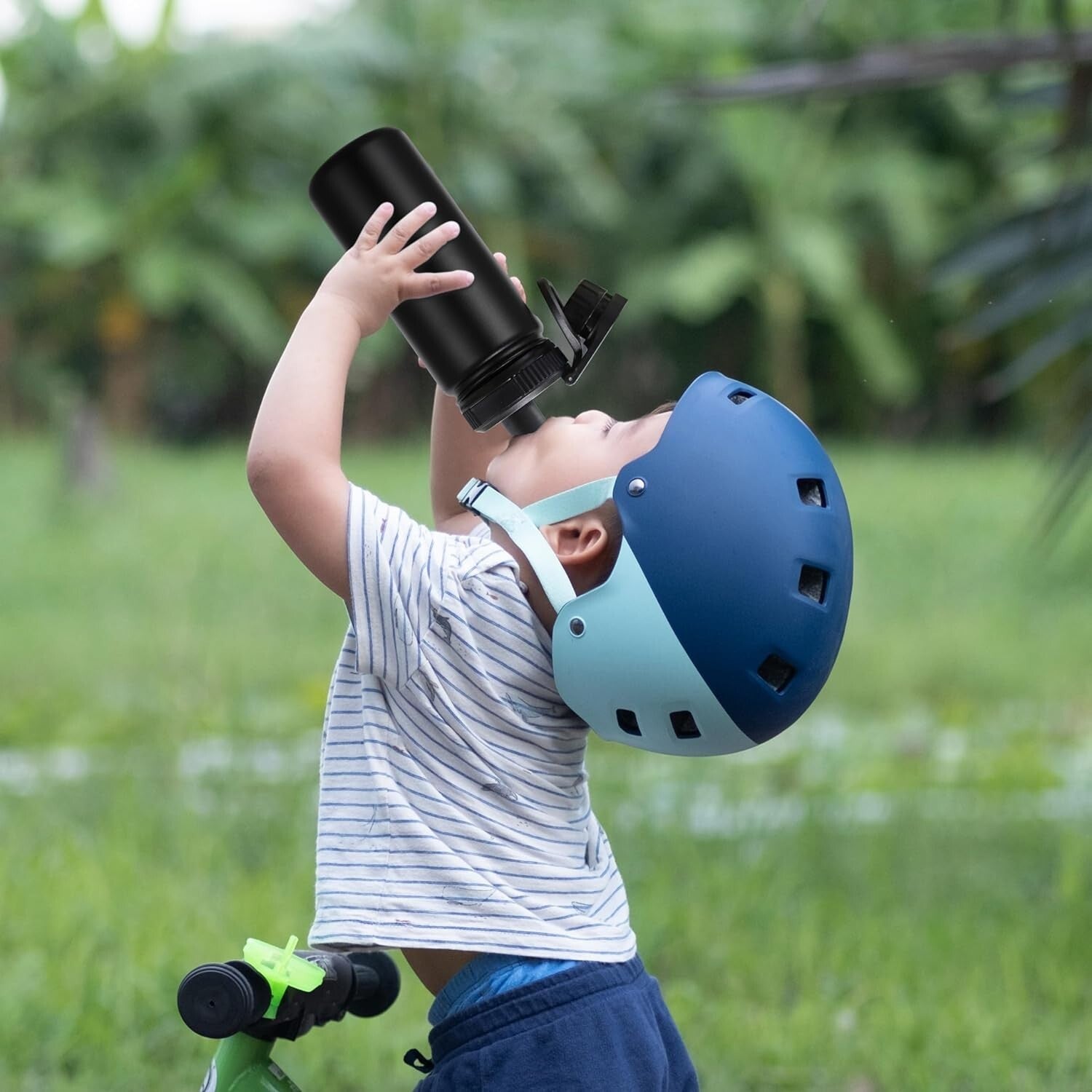 16oz Leakproof Kids Water Bottle - Insulated Stainless Steel for Active Kids