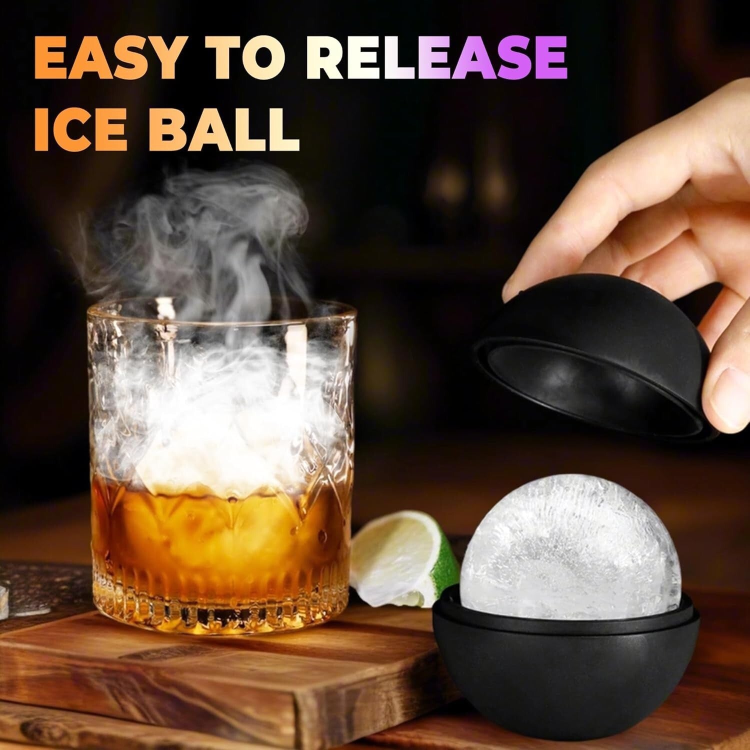 All-In-One Whiskey Smoker Kit with Premium Wooden Box and Cocktail Accessories