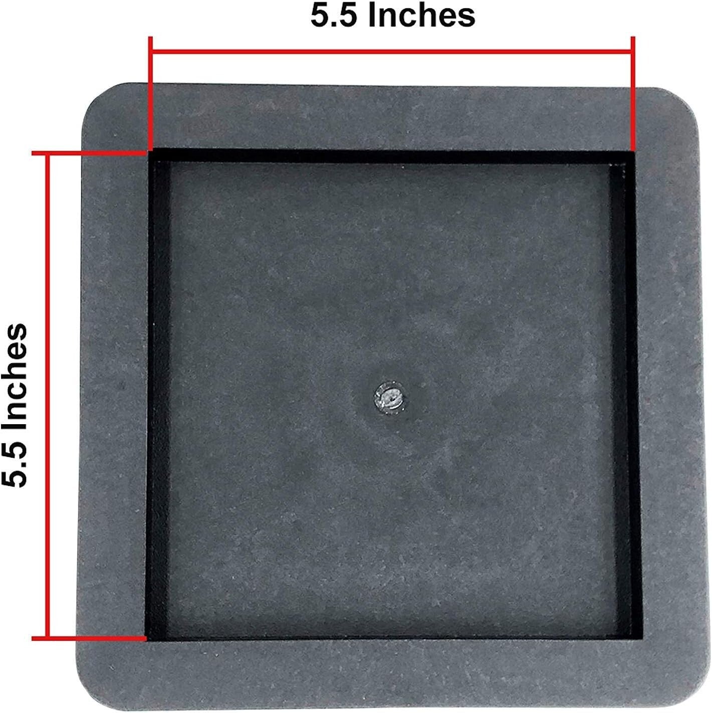 Black Heavy-Duty Bed Risers, 3-Inches of Storage & Support for Any Furniture