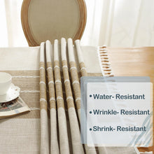 Load image into Gallery viewer, Elegant Striped Waterproof Tablecloth for Kitchen Dining &amp; Holiday Celebrations