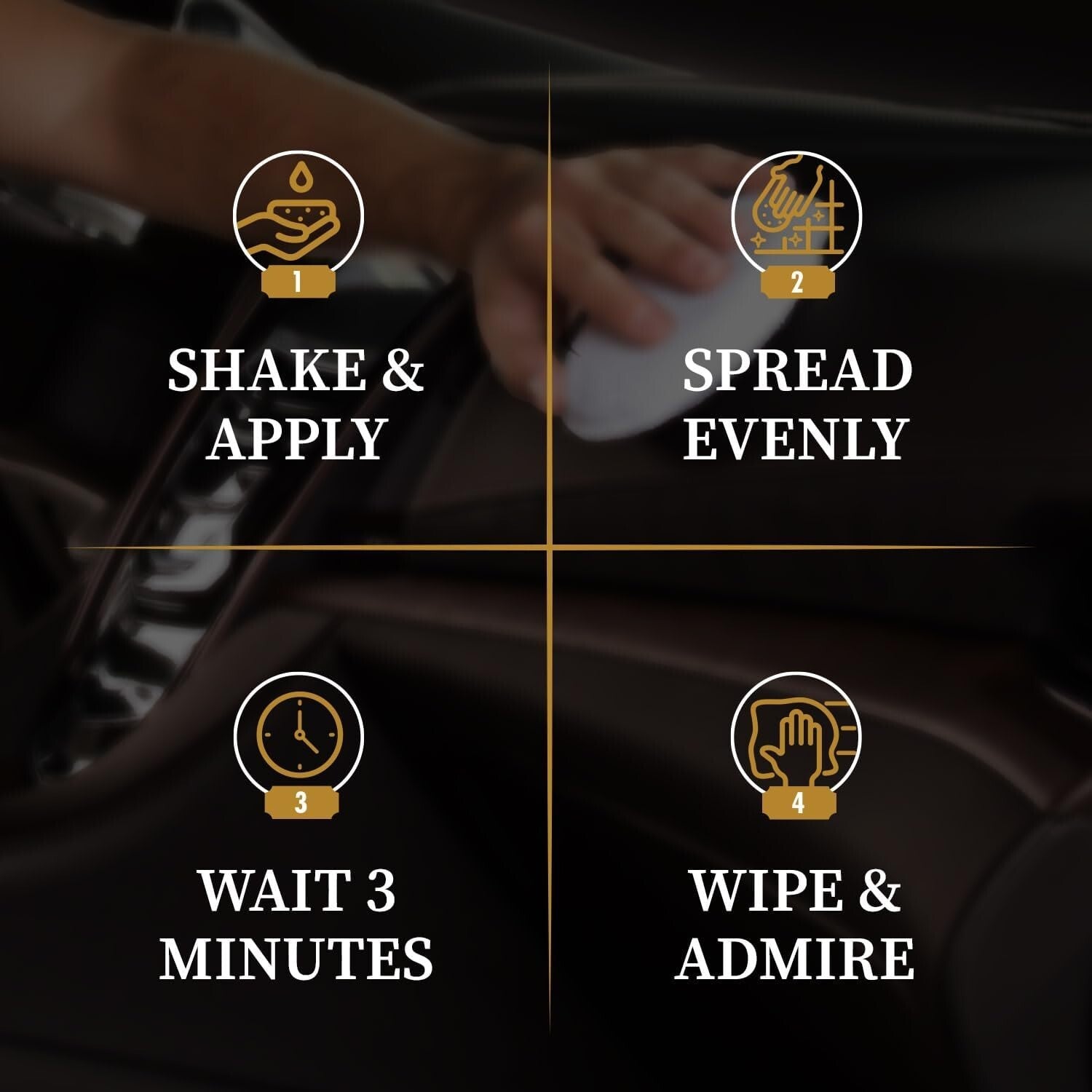 3-Liter Unscented Leather Conditioner - Nourishes & Preserves Car & Home Leather