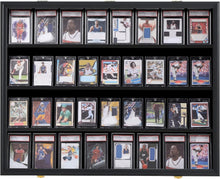 Load image into Gallery viewer, 36 Graded Sports Card Display Frames - UV-Protected and Sturdy Case 2 Pack