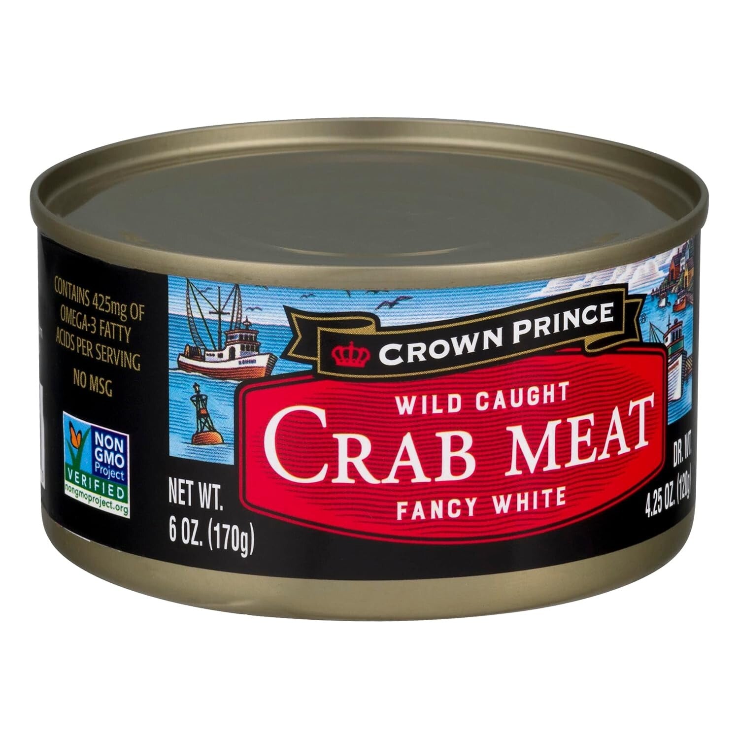 Fancy White Crab Meat Cans - 12 Pack of Wild-Caught Quality Seafood for Dishes