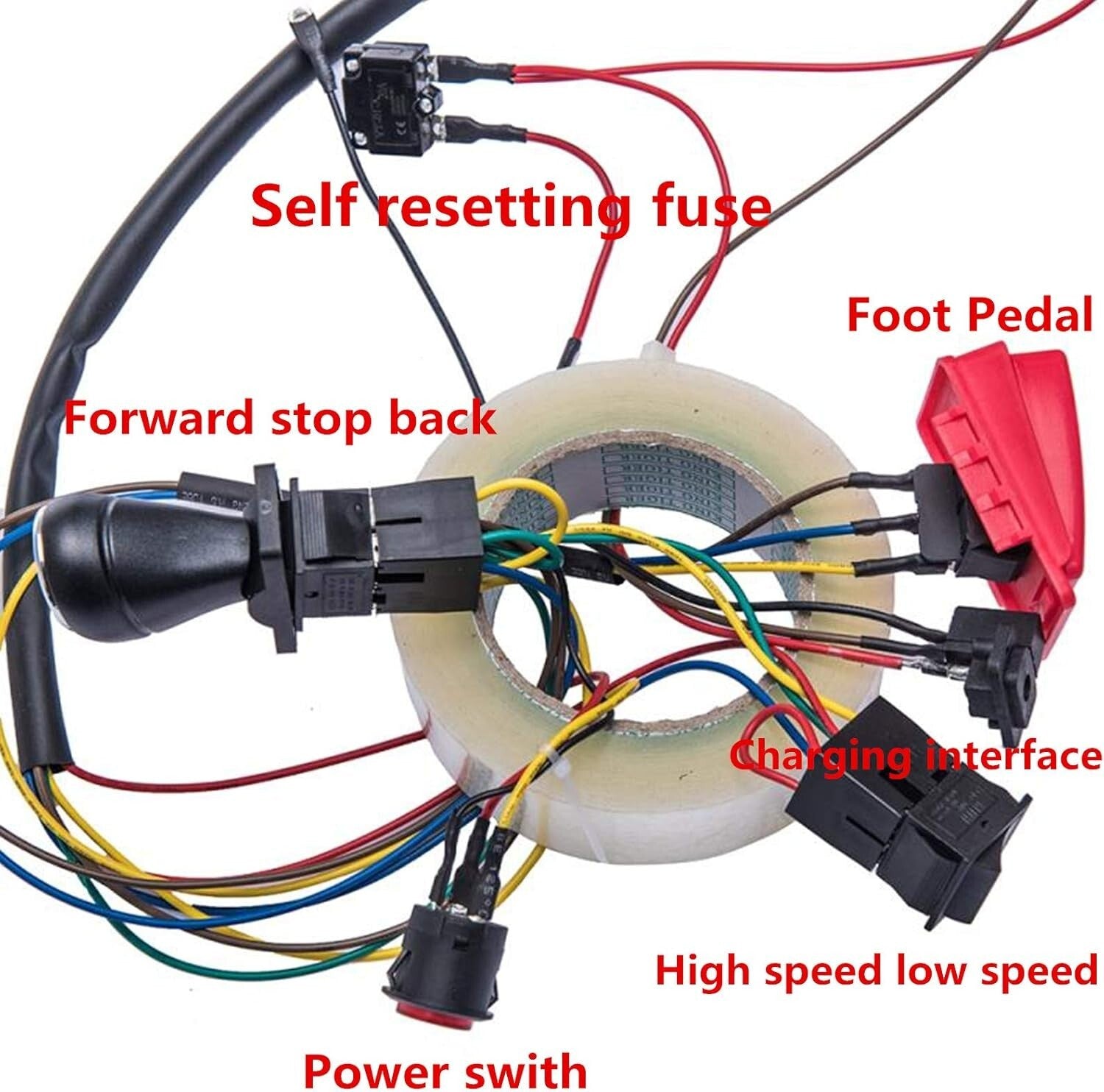 Children's DIY Electric Car Gearbox and Wiring Kit - Fun Modification Parts
