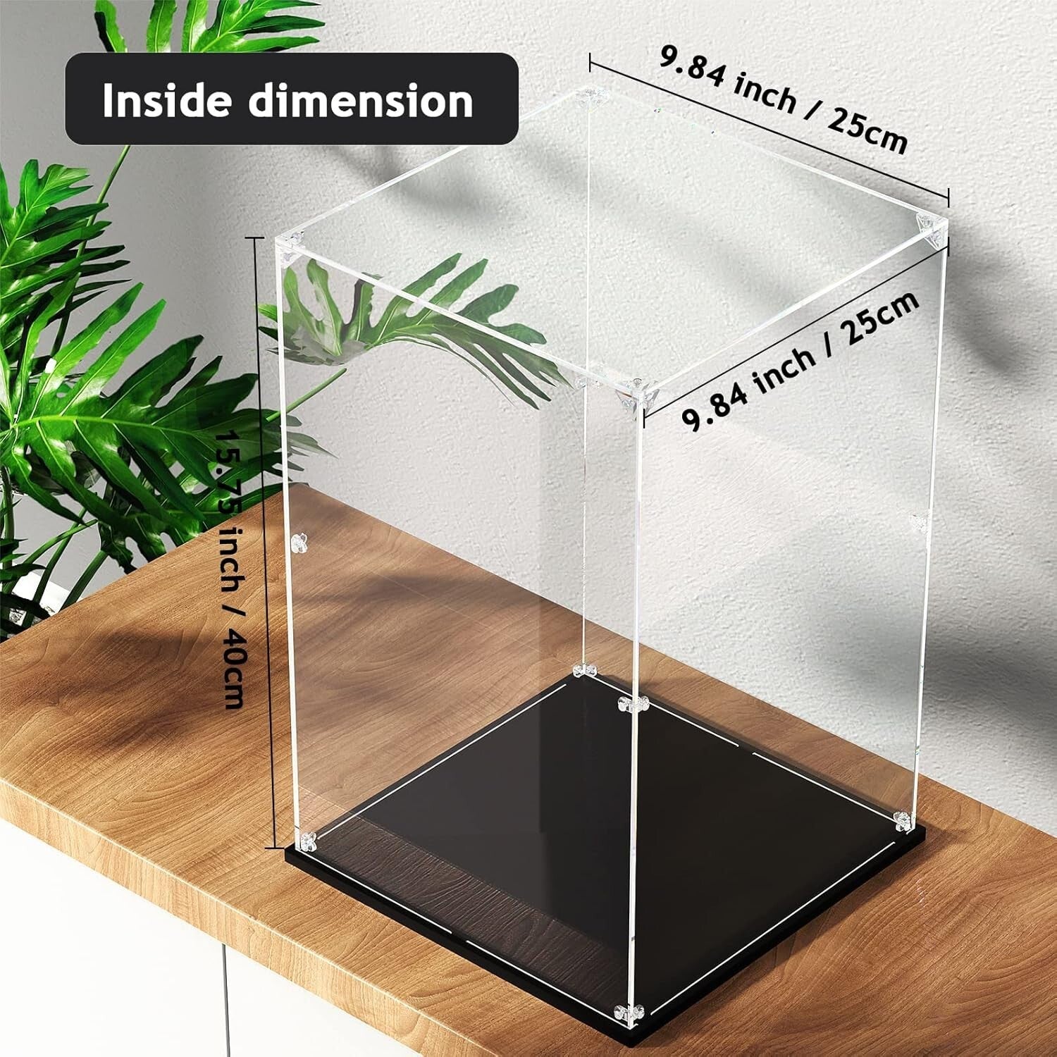 Luxurious 10x10x15.7 Inch Acrylic Showcase for Dolls, Toys, and Action Figures