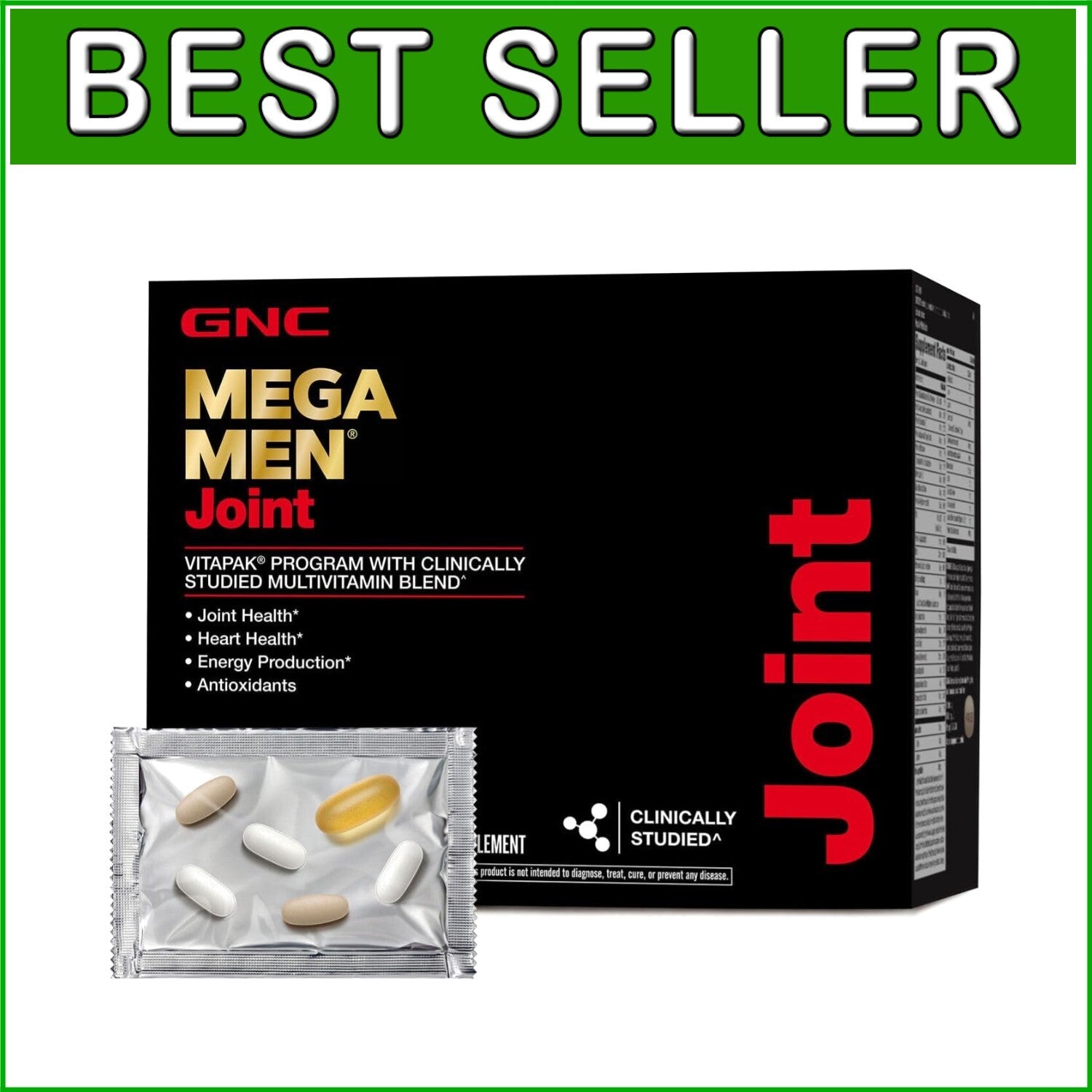 Mega Men Joint Vitapak - 3-in-1 Multivitamin, Glucosamine & EPA Fish Oil