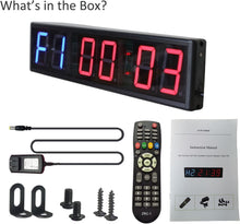 Load image into Gallery viewer, Customizable 20x4.7in Interval Timer with Remote - Perfect for All Trainings