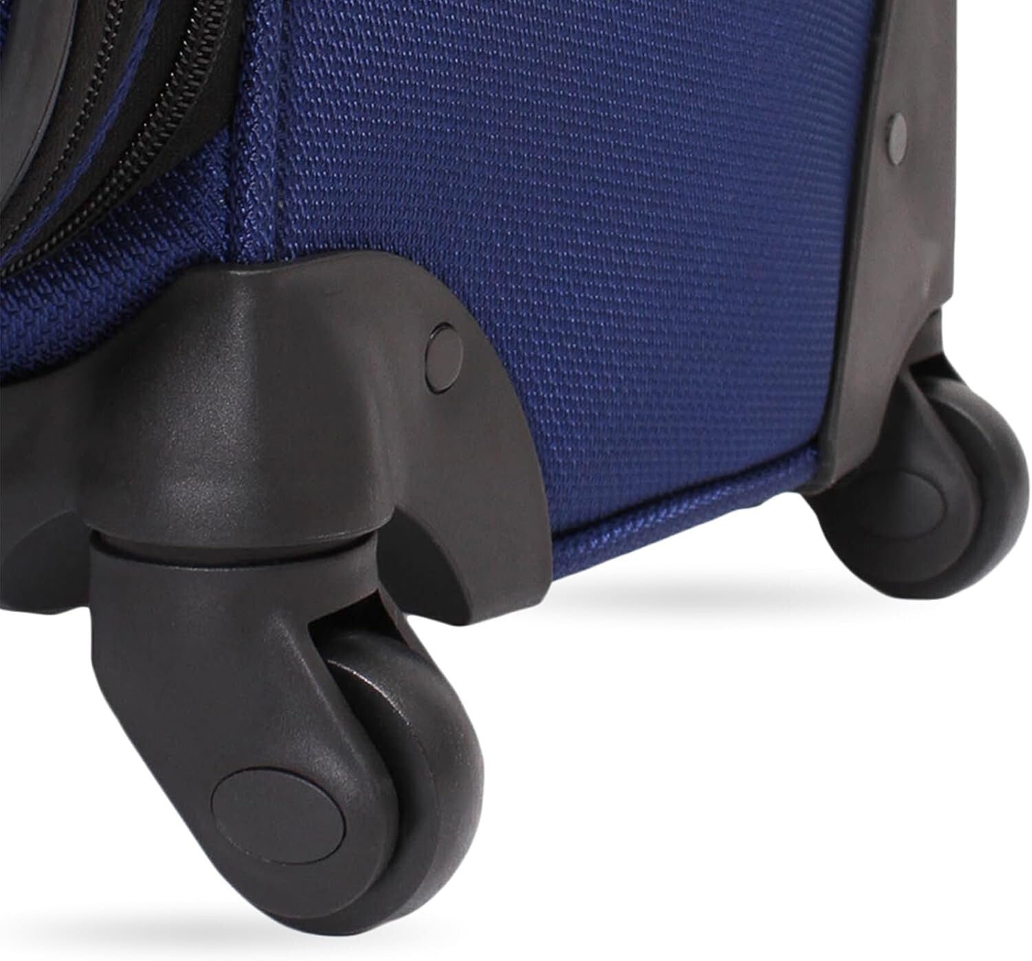 Elegant Blue 21-Inch Expandable Carry-On Luggage with 360° Wheels and Wet Bag