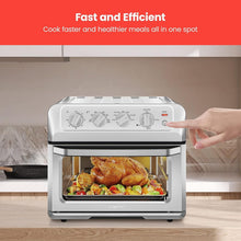 Load image into Gallery viewer, Stainless Steel Air Fryer Toaster Oven with Automatic Shutoff - 20 Qt Capacity