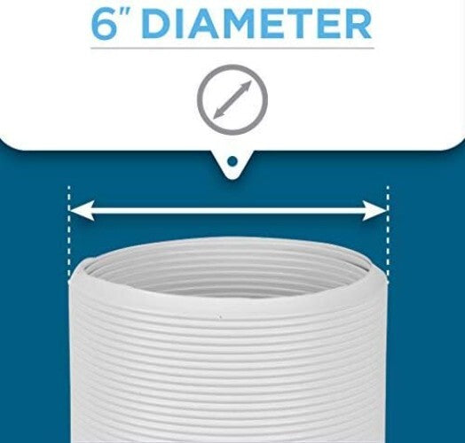 Effortless Setup Universal Window Kit for Portable ACs with 6" Exhaust Hose