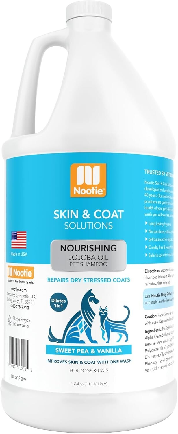 Nourishing Sweet Pea & Vanilla Shampoo Gallon - Jojoba Oil for Pets Health