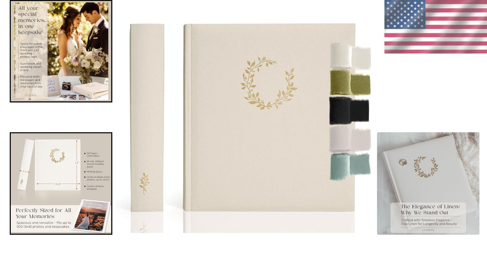 Classic Floral Photo Album with 100 Pages – Perfect for Any Special Occasion