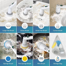 Load image into Gallery viewer, Rechargeable Cordless Spin Brush with Adjustable Length for Effortless Cleaning