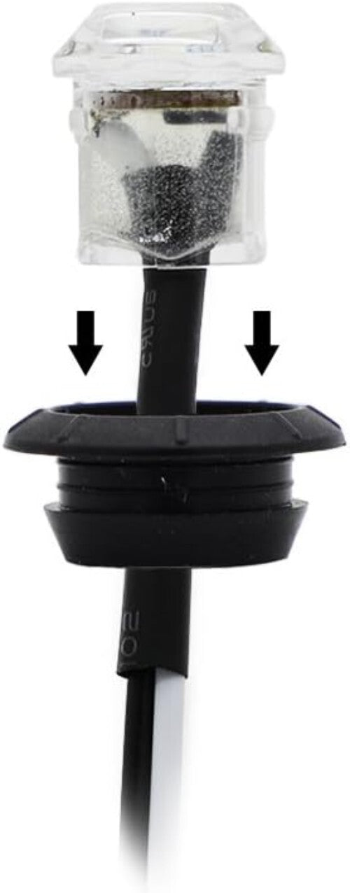 Durable 3/4 Inch LED Clearance Lights - Red & Clear Lens for Trucks/Trailers